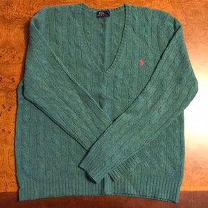 Green Ralph Lauren sweater sz XL